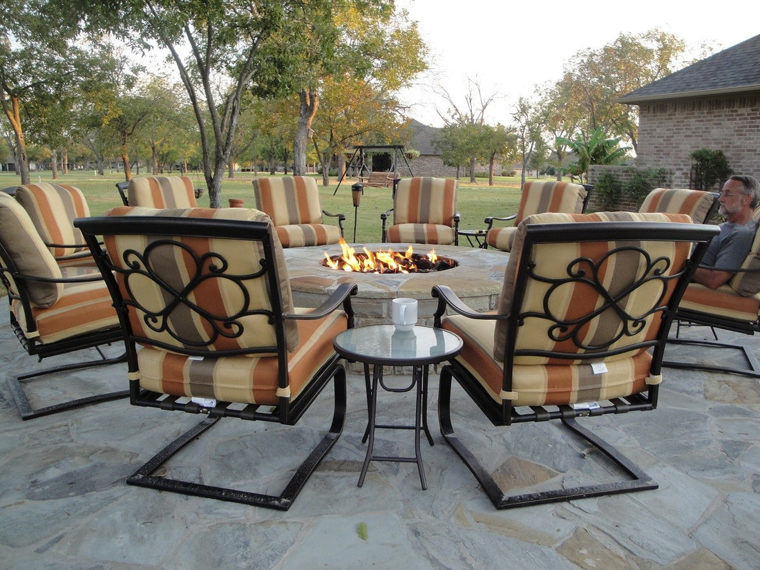 Large Fire Pit Seating Area | Customer Photos