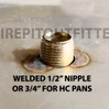 25" to 35″ Custom 1/2 Circle Flat, Stainless Steel Burner Pan
