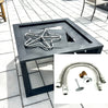 Custom Square Fire Pit Kit 33″