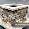 36″ Square Custom Stone Gas Fire Pit