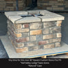 36″ Square Custom Stone Gas Fire Pit