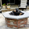 36″ Octagon Custom Stone Gas Fire Pit