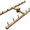 Warming Trends Crossfire H-Style Brass Gas Fire Pit Burners - 5 Sizes