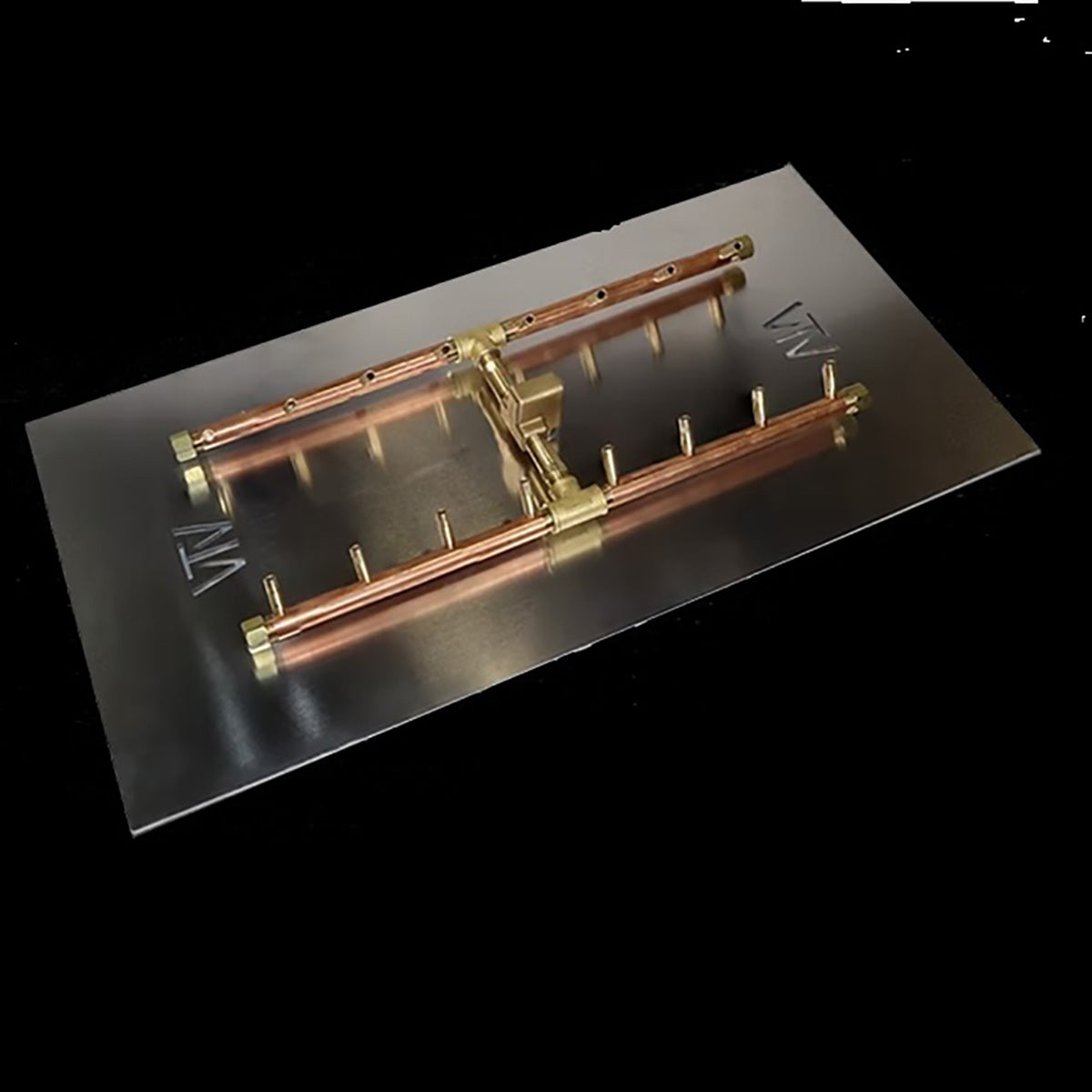 Warming Trends Crossfire H-Style Brass Gas Fire Pit Burners - 5 Sizes