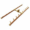 Warming Trends Crossfire H-Style Brass Gas Fire Pit Burners - 5 Sizes