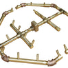 Warming Trends Crossfire Octagonal Style Brass Gas Fire Pit Burners