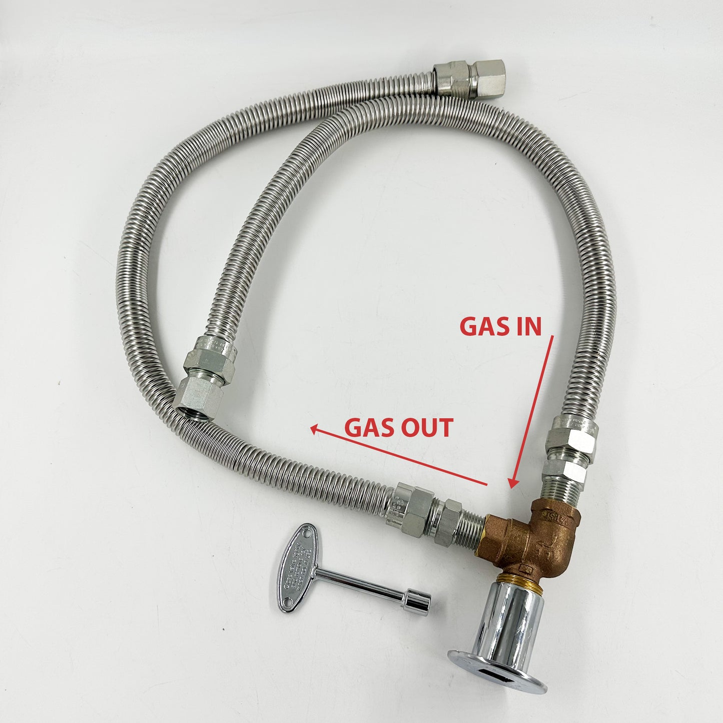 High Capacity Whisper Flex Line with labeled connections on a white background