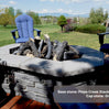 61″ x 42″ Rectagon Custom Stone Gas Fire Pit