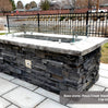 61″ x 31″ Rectangle Custom Stone Gas Fire Pit