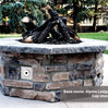 42″ Octagon Custom Stone Gas Fire Pit