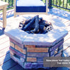 36″ Octagon Custom Stone Gas Fire Pit
