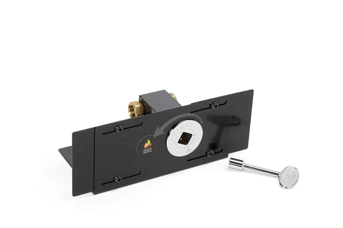 match lit paver block bracket for gas fire pit valve