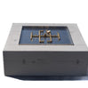 Square Ready to Finish Fire Pit with Warming Trends Crossfire Burner