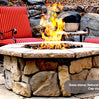 46" Octagon Custom Stone Gas Fire Pit