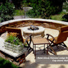 42″ Octagon Custom Stone Gas Fire Pit