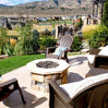 36″ Octagon Custom Stone Gas Fire Pit