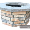 36″ Octagon Custom Stone Gas Fire Pit