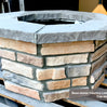36″ Octagon Custom Stone Gas Fire Pit