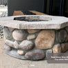 36″ Octagon Custom Stone Gas Fire Pit