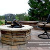 42″ Octagon Custom Stone Gas Fire Pit