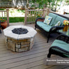 42″ Octagon Custom Stone Gas Fire Pit