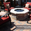 42″ Octagon Custom Stone Gas Fire Pit