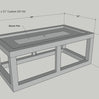 Custom Rectangle DIY Fire Pit Kit 39″ x 21″ x ?