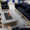 61″ x 31″ Rectangle Custom Stone Gas Fire Pit