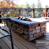 61″ x 31″ Rectangle Custom Stone Gas Fire Pit
