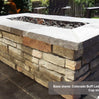 61″ x 31″ Rectangle Custom Stone Gas Fire Pit