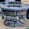36″ Octagon Custom Stone Gas Fire Pit