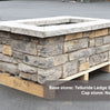 48″ x 30″ Rectangle Custom Stone Gas Fire Pit