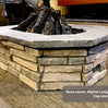 61″ x 42″ Rectagon Custom Stone Gas Fire Pit