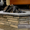 61″ x 42″ Rectagon Custom Stone Gas Fire Pit
