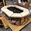 61″ x 42″ Rectagon Custom Stone Gas Fire Pit