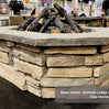 61″ x 42″ Rectagon Custom Stone Gas Fire Pit