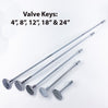 Chrome Valve Keys 8″ to 24″ Lengths
