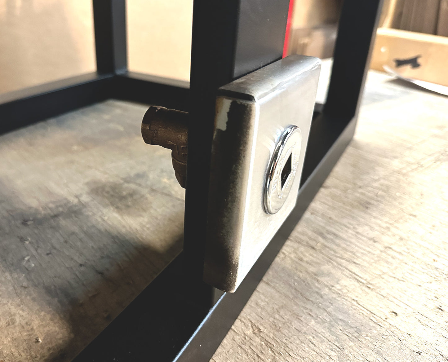 A detail on a Custom Rectangle DIY Fire Pit Kit 39″ x 21″ x ?