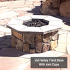42″ Octagon Custom Stone Gas Fire Pit