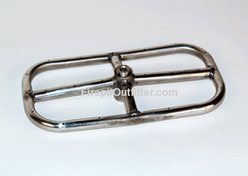 12" x 6" Stainless Steel Rectangle Ring