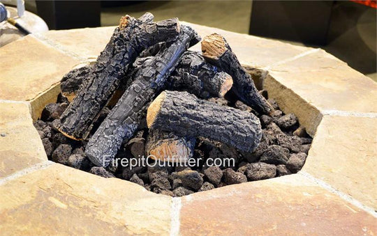 18" Charred Campfire Outdoor Log Set (Out of Stock)