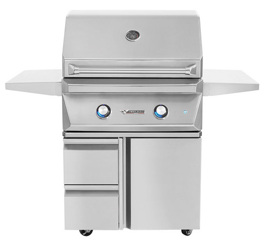 Twin Eagles 30” Gas Grill on Cart with Storage Drawers