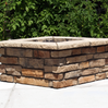 46″ Square Custom Stone Gas Fire Pit