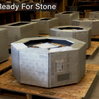36″ Octagon Custom Stone Gas Fire Pit