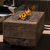 Catalina Wood Grain Finish GFRC Gas Fire Pit (7 sizes)