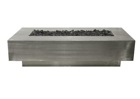 Coronado Gas Fire Pit- Brushed Stainless Steel (5 sizes)