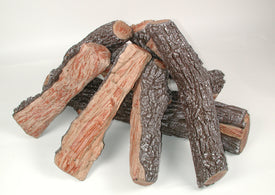 30" Split Bark Log Set