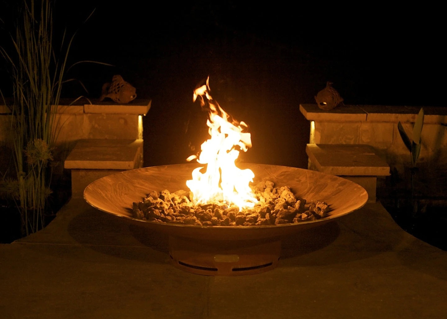 Asia 60″ Gas Fire Pit by Fire Pit Art