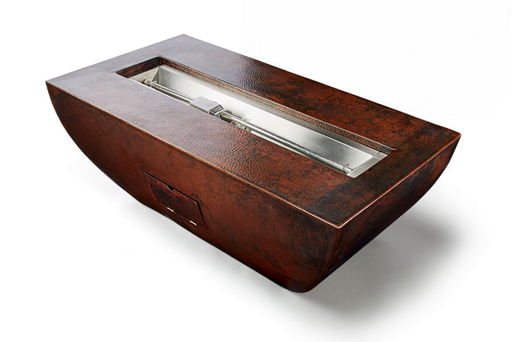 Phoenix Copper Fire Pit with Linear Burner