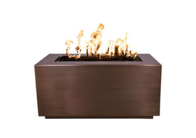 Pismo Hammered Copper Gas Fire Pit- Rectangle (4 sizes)